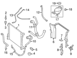 Genuine Mercedes 2315013982 Radiator Coolant Hose; Upper - Mercedes