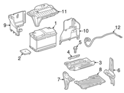 Genuine Mercedes 2465406332 Battery Cable Harness - Mercedes | 2465409702