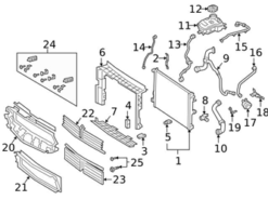 Genuine Mercedes 2475010382 Radiator Coolant Hose; Left Upper - Mercedes | 247501038264