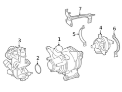 Genuine Mercedes 2642000100 Water Pump - Mercedes