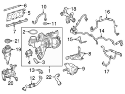 Genuine Mercedes 2762002351 Coolant Hose - Mercedes