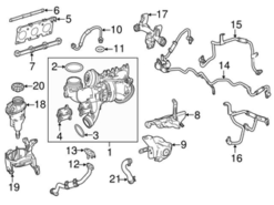Genuine Mercedes 2762005951 Coolant Hose; Left - Mercedes