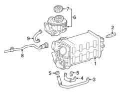Genuine Mercedes 2782031417 Engine Coolant Overflow Hose - Mercedes