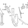 Genuine Mercedes 4635005831 Water Pump Bracket - Mercedes