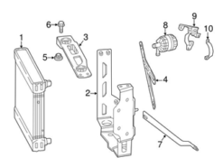 Genuine Mercedes 4635005831 Water Pump Bracket - Mercedes