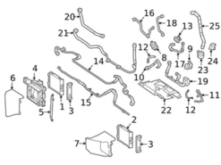 Genuine Mercedes 4638351900 Auxiliary Water Pump; Rear - Mercedes
