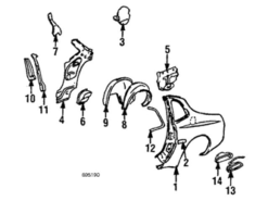 Genuine Porsche 477853365A Quarter Window Trim; Left - Porsche