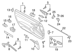 Genuine Porsche 7PP947101 Courtesy Light; Left, Right, Front - Porsche