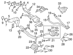 Genuine Porsche 8K0253144E Exhaust System Hanger Bracket; Right Upper - Audi, Porsche
