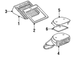 Genuine Porsche 9116310700201C Center High Mount Stop Light - Porsche | 91163107000