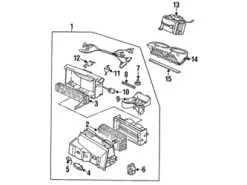 Genuine Porsche 92857407906 HVAC Air Adjustment Control Motor - Porsche | 92857407904