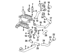 Genuine Porsche 93021123901 Coolant Hose; Rear - Porsche | 93021123900