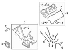 Genuine Porsche 94610513501 Valve Cover; Right - Porsche | 94610513500