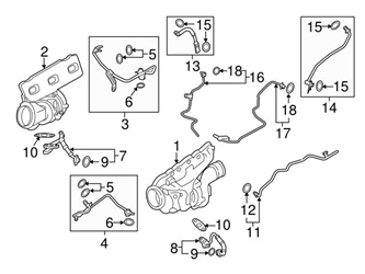 Genuine Porsche 94610623731 Turbocharger Coolant Line; Left - Porsche | 94610623730 1 Genuine Porsche 94610623731 Turbocharger Coolant Line; Left - Porsche | 94610623730