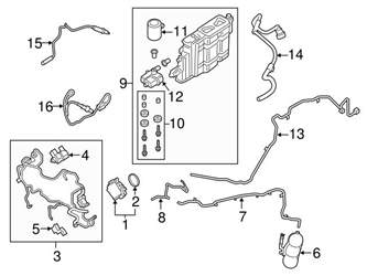 Genuine Porsche 95560512330 Secondary Air Injection Control Valve; Right - Porsche 1 Genuine Porsche 95560512330 Secondary Air Injection Control Valve; Right - Porsche