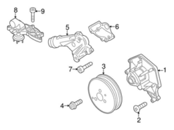 Genuine Porsche 95810623102 Coolant Outlet Flange - Porsche | 95810623100 95810623101