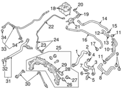 Genuine Porsche 95810640270 Radiator Coolant Hose - Porsche