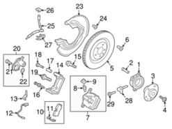 Genuine Porsche 95B615424 Brake Caliper; Rear Right - Porsche