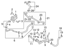 Genuine Porsche 97010647601 Coolant Hose - Porsche