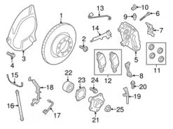 Genuine Porsche 99135140302 Disc Brake Rotor; Front Left - Porsche