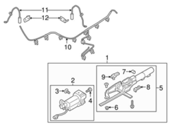 Genuine Porsche 99160699380 Air Suspension Air Pressure Sensor; Front - Porsche
