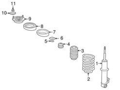 Genuine Porsche 99633353123504 Coil Spring; Left, Right - Porsche | 99633353103503 99633353103504 99633353136504 99633353164504