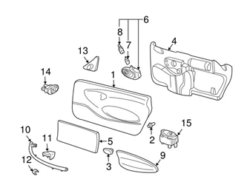 Genuine Porsche 99655583205 Door Water Deflector; Right - Porsche | 99655583203