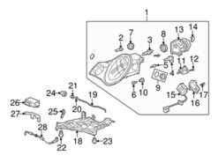 Genuine Porsche 99661815115 Headlight Level Sensor; Front - Porsche | 99661815100 99661815101 99661815110