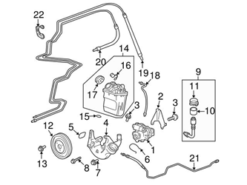 Genuine Porsche 99731426902 Power Steering Pressure Hose - Porsche | 99731426900 99731426901