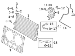 Genuine Porsche 9A712205100 Radiator Coolant Hose - Porsche