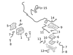 Genuine Porsche PAB97122720 Battery Cable Harness; Front - Porsche