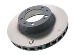 Sebro Coated 92835104501, 205891C Disc Brake Rotor; Front Left - Porsche