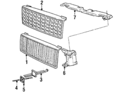 Genuine Volvo 1369619 Grille - Volvo