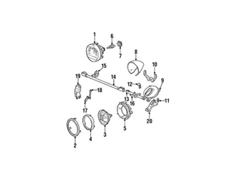 Genuine Volvo 1372107 Headlight Assembly; Right - Volvo 1 Genuine Volvo 1372107 Headlight Assembly; Right - Volvo