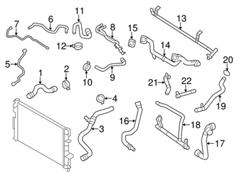 Genuine Volvo 30650738 Coolant Pipe; Rear - Volvo 1 Genuine Volvo 30650738 Coolant Pipe; Rear - Volvo