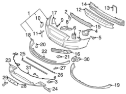 Genuine Volvo 30678421 Grille - Volvo