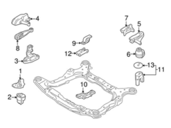 Genuine Volvo 30680588 Engine Mount; Upper - Volvo