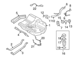 Genuine Volvo 30882381 Fuel Pump Housing - Volvo