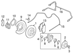 Genuine Volvo 31262097 Disc Brake Rotor; Rear - Volvo | 272429