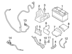 Genuine Volvo 31294077 Battery Cover - Volvo
