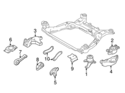 Genuine Volvo 31316877 Engine Mount; Left - Volvo | 31277657