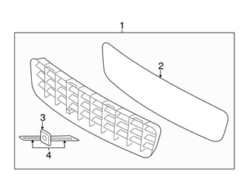 Genuine Volvo 31333284 Grille - Volvo