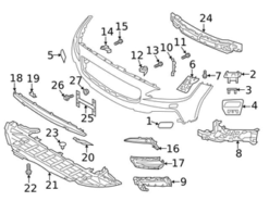 Genuine Volvo 31383280 Grille; Left - Volvo