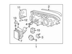 Genuine Volvo 31446843 Headlight Assembly; Right - Volvo | 30744161