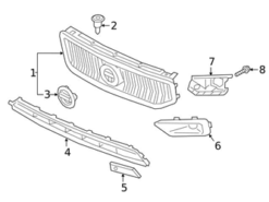 Genuine Volvo 31479416 Grille - Volvo