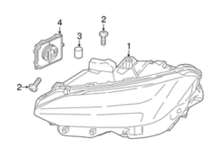 Genuine Volvo 31655184 Headlight Assembly; Right - Volvo | 32133185