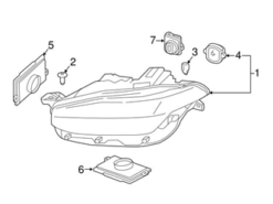 Genuine Volvo 31677042 Headlight Assembly; Left - Volvo | 31446726