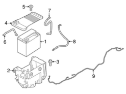 Genuine Volvo 31678911 Battery Cable - Volvo