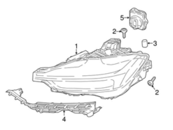 Genuine Volvo 31689323 Headlight Assembly; Right - Volvo