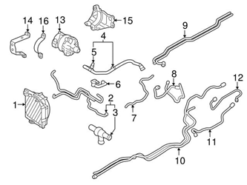 Genuine Volvo 32263990 Radiator Coolant Hose; Upper Rear - Volvo | 31474505 32263960